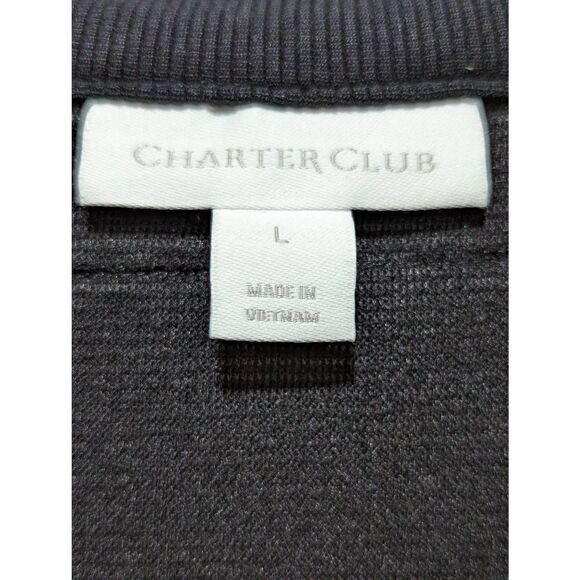 Charter Club Women's Black Plus Gold Lace Trim Embroidered Tunic Blouse Large - Picture 2 of 6